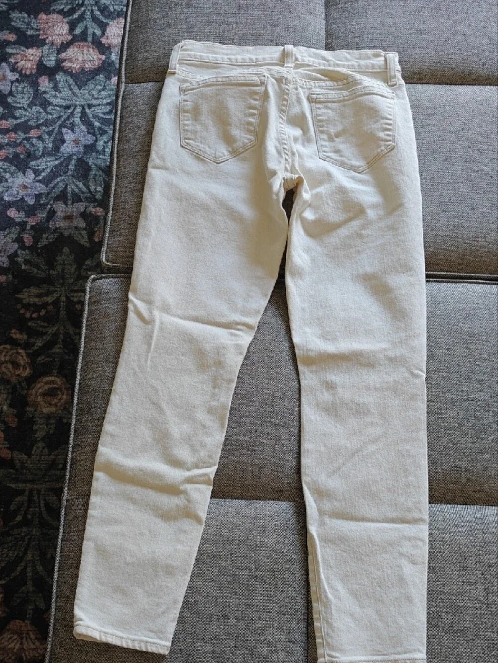 J. Crew Cream Skinny Jeans